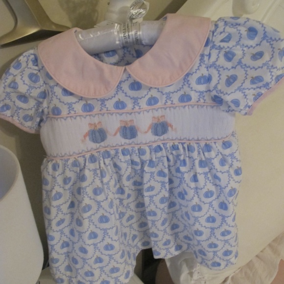 🔴🔴🔴SOLD🔴🔴🔴Shrimp N' Grits holiday Pumpkin Thanksgiving Girls Top Size 5 - Picture 5 of 5